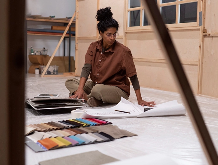 Expert interior designers in Chennai brainstorming creative ideas for residential and commercial spaces.